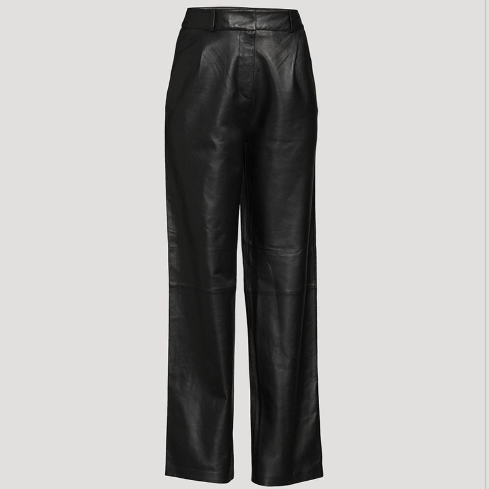 KASSL EDITIONS Pleated Leather Trousers